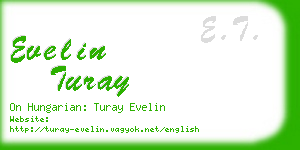 evelin turay business card